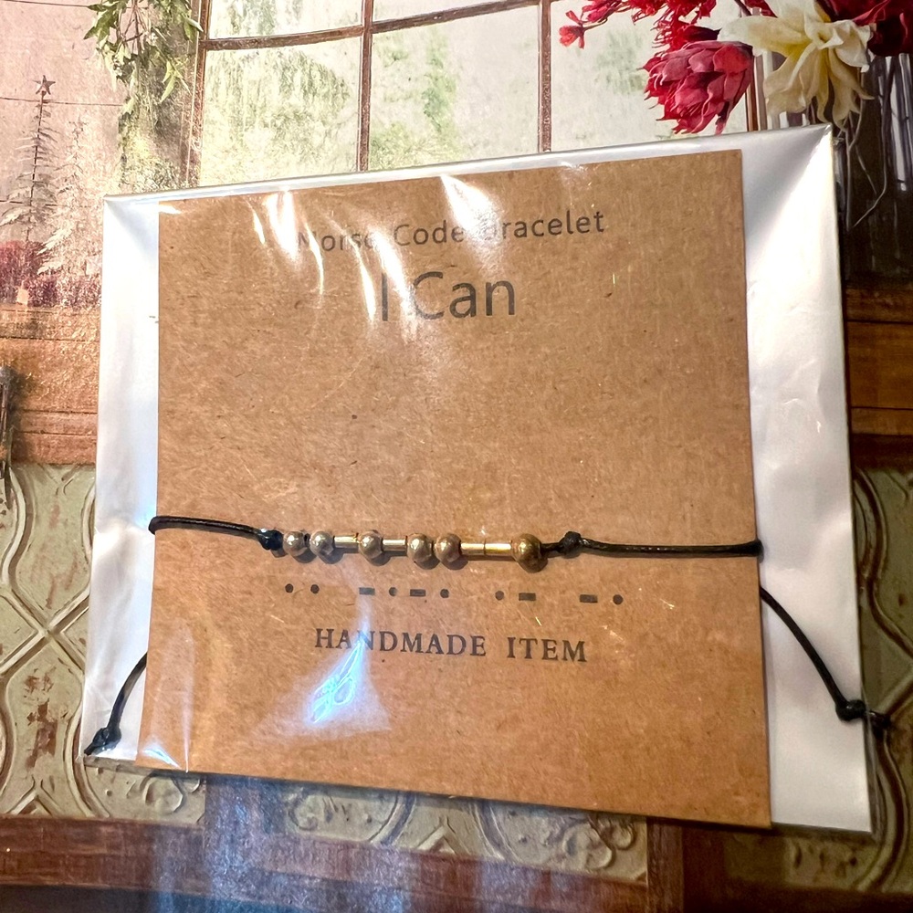 Morse code I CAN bracelet